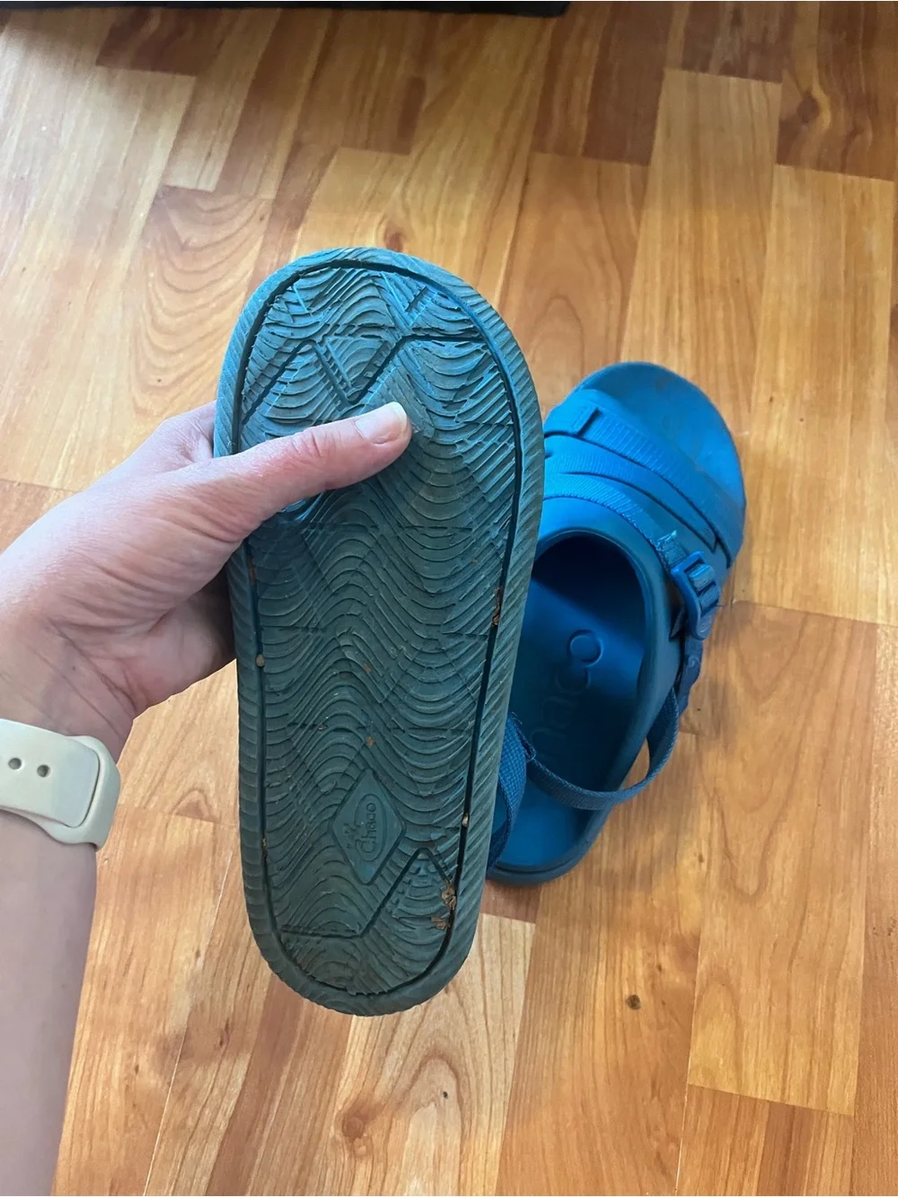 Chaco Kids Chillos Blue Sport Sandals with Adjustable Straps